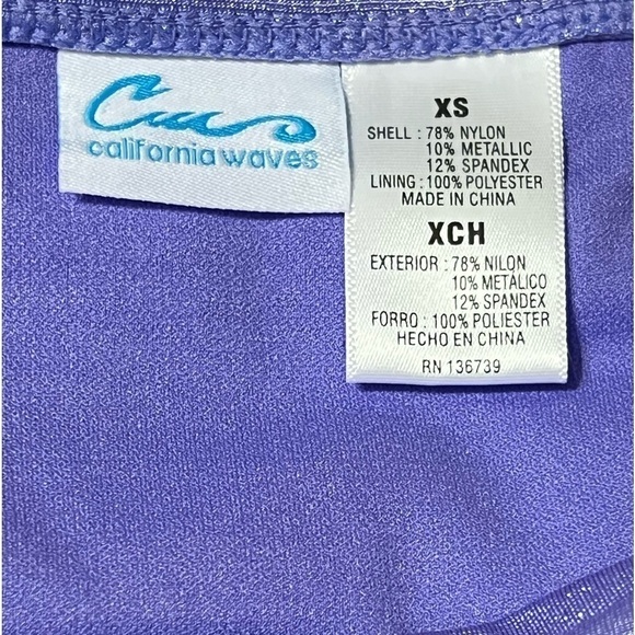 California Waves hipster bikini bottoms, XS - Picture 5 of 5